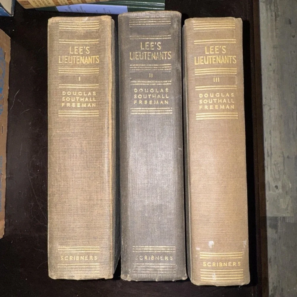LEE'S LIEUTENANTS 3 Volume Set by Douglas Southall Freeman 1942-1944